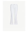 J BRAND SELENA MID-RISE CROPPED FADED BOOTCUT JEANS