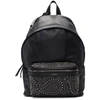 SAINT LAURENT SAINT LAURENT BLACK BANDANA STUD CITY BACKPACK