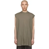 RICK OWENS RICK OWENS TAUPE TARP T-SHIRT