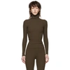 Giu Giu Brown Nonna Turtleneck In Mud