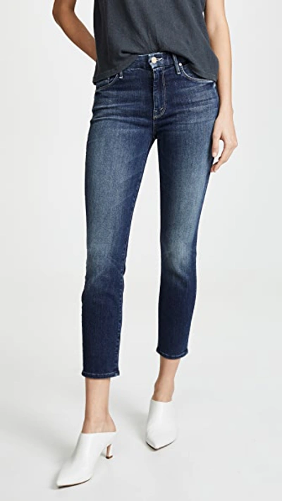 Mother The Dazzler High-rise Straight-leg Jeans In On The Edge