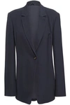 Brunello Cucinelli Bead-embellished Crepe Blazer In Navy