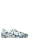 GUCCI GUCCI ACE GG COATED LEATHER SNEAKERS