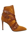 Balmain Jakie Suede And Leather Ankle Boots In 8fd Camel Marron