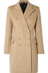 BALMAIN DOUBLE-BREASTED WOOL AND CASHMERE-BLEND COAT