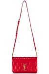 SAINT LAURENT SAINT LAURENT ANGIE CHAIN BAG IN ROUGE EROS,SLAU-WY812