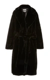 APPARIS MONA BELTED FAUX FUR COAT,731598