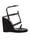 Saint Laurent Cassandra Espadrilles In Black