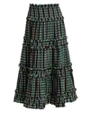 PROENZA SCHOULER Open Weave Tiered Midi Skirt