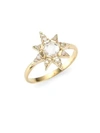 ANZIE WOMEN'S AZTEC 14K YELLOW GOLD & CLEAR TOPAZ STARBURST RING,0400097577416