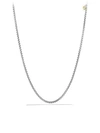 DAVID YURMAN MEDIUM BOX CHAIN NECKLACE WITH AN ACCENT OF 14K YELLOW GOLD/3.6MM,409716928830
