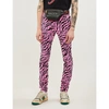 GUCCI TIGER-PRINT SLIM-FIT SKINNY JEANS