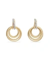 DAVID YURMAN Crossover Drop Earrings with Diamonds in 18k Yellow Gold