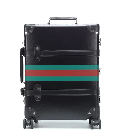 Gucci X Globe-trotter Carry-on Suitcase In Black