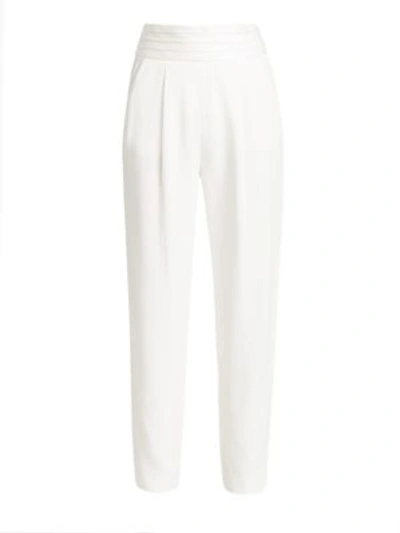 Emporio Armani Classic Pants - Item 13294285 In Silk White
