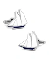 CUFFLINKS INC. ENAMEL SAILBOAT CUFFLINKS,PROD220150097