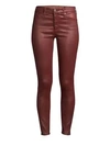 AG Farrah Skinny Ankle High-Rise Leatherette Jeans