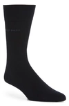 Hugo Boss Edward Solid Dress Socks In Navy
