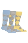 POLO RALPH LAUREN 3-PACK ARGYLE SOCKS,8091PK