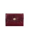 MAXWELL SCOTT BAGS LUXURY WOMENS RED ITALIAN LEATHER PETITE ENVELOPE PURSE,3006752