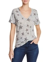 Rails Cara Star Print Tee In Charcoal Stars