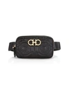 FERRAGAMO Gancino Quilted Leather Gift Mini Belt Bag