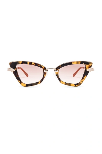Karen Walker Bad Apple Square-frame Tortoiseshell Acetate Sunglasses In Crazy Tort & Brown Gradient