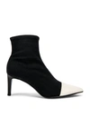 Rag & Bone Beha Stretch Cap-toe Booties In Black