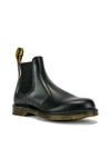 Dr. Martens' Vintage Round-toe Leather Boots In Black