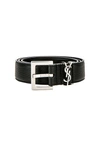 SAINT LAURENT SAINT LAURENT BELT IN BLACK.,SLAU-MA10