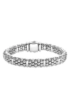 LAGOS OVAL ROPE CAVIAR BRACELET,05-80254-SS7