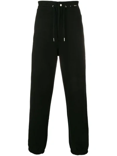 Givenchy Ticker Logo Tape Track Trousers In Black
