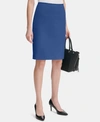 Calvin Klein Women's Scuba Crepe Pencil Skirt, Regular & Petite In Black