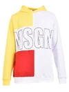 MSGM COLOR-BLOCK HOODIE,10830353