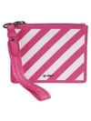 OFF-WHITE DIAG DOUBLE FLAT CLUTCH,10830631