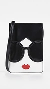 ALICE AND OLIVIA CARLA STACEFACE PHONE CASE CROSSBODY