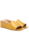 LOQ SOL PATENT LEATHER WEDGE SANDALS,P00382988