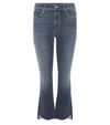 MOTHER THE INSIDER CROP STEP FRAY JEANS,P00220402