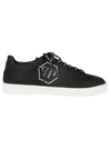 PHILIPP PLEIN SIDE LOGO LOW-TOP SNEAKERS,10831204