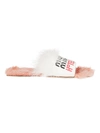 MIU MIU Miu Miu Fur Sliders,10831059