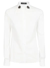 DOLCE & GABBANA EMBELLISHED COLLAR SHIRT,10831288