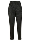 DOLCE & GABBANA CROPPED LENGTH JACQUARD TROUSERS,10831070