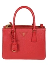 Prada Medium Galleria Tote Bag In Red