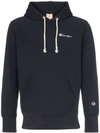 CHAMPION EMBROIDERED LOGO COTTON HOODIE