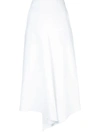 TIBI COMPACT SUITING DRAPE SKIRT