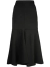 TIBI FRISSE LONG SKIRT