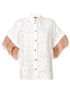 N°21 APPLIQUÉ FLORAL LACE SHIRT