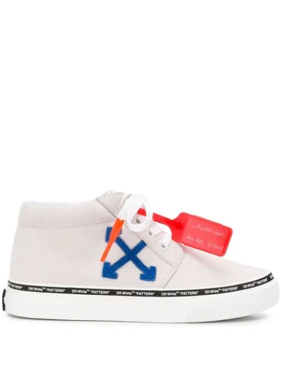 Off-white Skate Low-top Suede Trainers In White/blue