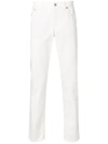 Brunello Cucinelli Slim-fit Trousers In White