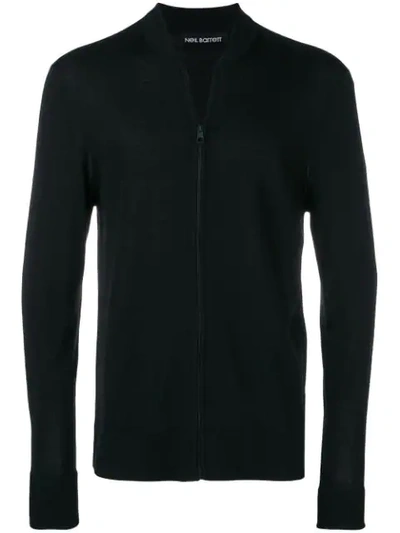 Neil Barrett Zip Front Cardigan - 黑色 In Black